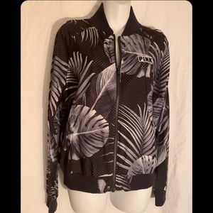 PINK floral Varsity Jacket